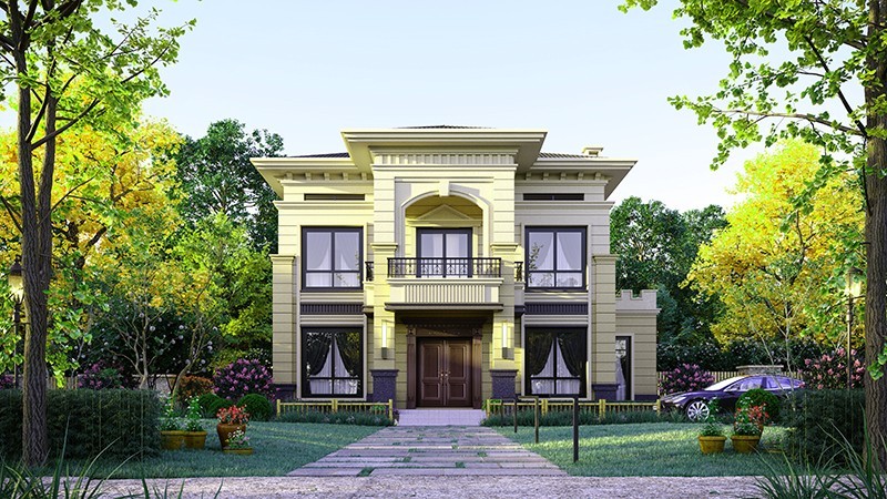 北屯中式合院住宅，开放庭院与邻里乡亲更亲近